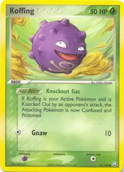 2x (pok-TRR-061) Koffing (C) Pokemon EX Team Rocket Returns Card # 61 - Image 1