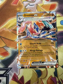 Greninja ex 106/167 Twilight Masquerade Double Rare Holo Pokemon TCG Card NM - Image 1