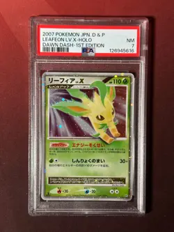 LEAFEON Lv.X Dawn Dash PSA 7 NM Japanese HOLO Pokemon TCG card NEW CERT - Image 1