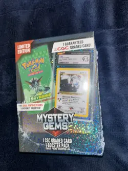 2025 Mystery Gems Limited Edition Pokemon CGC Graded Card & Booster Pack Sealed - Image 3