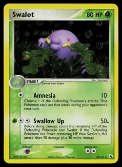 Pokemon Card - Swalot Hidden Legends 50/101 Reverse Holo - Image 1