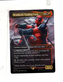 MTG SkeenAB Deadpool Trading Card BORDERLESS from SLD. NM. - Image 1