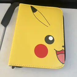 Ultra PRO Pokemon Pikachu 4 Pocket Zippered Card Binder Album w/ Strap - Image 1