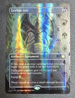Leyline Axe (Borderless) (Mana Foil) Foundations MTG NM Magic Card - Image 1