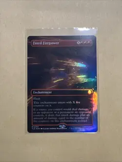MTG Fated Firepower TLA 0297 M NM Borderless FOIL - Image 1