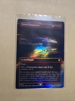 MTG Fated Firepower TLA 0297 M NM Borderless FOIL - Image 2