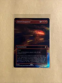 MTG Fated Firepower TLA 0297 M NM Borderless FOIL - Image 3