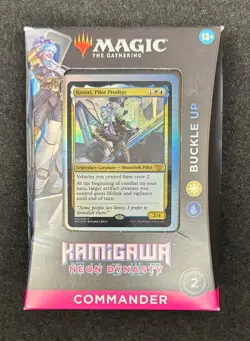 Magic the Gathering MTG KAMIGAWA NEON DYNASTY Commander Deck BUCKLE UP - Image 1