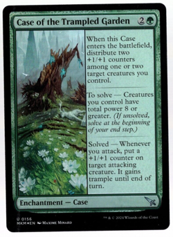 Case of the Trampled Garden 0156 Uncommon Foil Murders at Karlov Manor MTG Near - Image 1