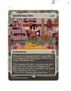 MTG SkeenAB Smothering Tithe BORDERLESS from WOE. NM. - Image 1