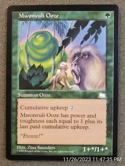 MTG Magic - Mwonvuli Ooze - Weatherlight - Rare - NM UN-PLAYED (DS3D1PY)........ - Image 1