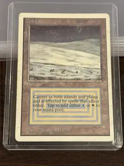 MTG Magic The Gathering MP Revised TUNDRA - Image 1