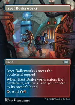 BORDERLESS IZZET BOILERWORKS NM! *DOUBLE MASTERS 2022* - Image 1