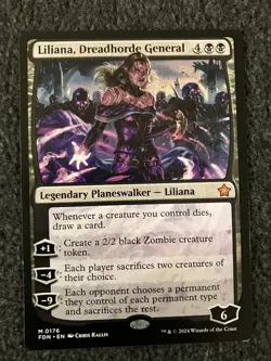 Magic The Gathering MTG - Liliana, Dreadhorde General - Foundations - Image 1