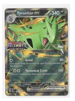 Pokemon TCG Tyranitar Ex Stamped Promo 064/131 Prismatic Evolutions NM - Image 1