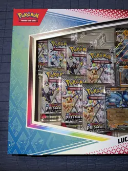Pokemon Scarlet & Violet Prismatic Evolutions Lucario & Tyranitar ex Premium Col - Image 2
