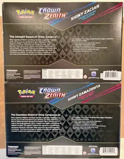 Pokemon Crown Zenith Shiny Zacian & Zamazenta Premium Figure Collection Box (2) - Image 2