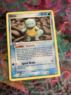 2005 Pokemon Ex Delta Species Ditto (Squirtle) 64/113 NM Yuka Morii - Image 1