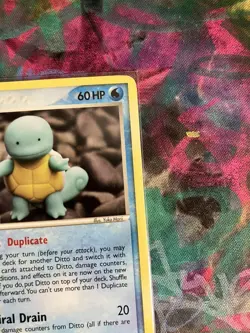 2005 Pokemon Ex Delta Species Ditto (Squirtle) 64/113 NM Yuka Morii - Image 2