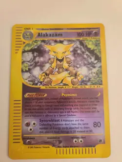 2002 Alakazam 001/165 Pokemon TGC Expedition Base Set Reverse Holo - Image 2