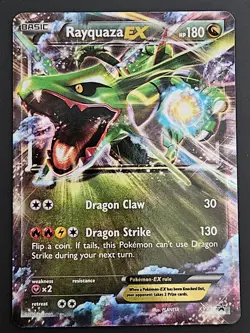 Pokemon TCG Rayquaza EX XY73 Ultra Rare Holo Black Star Promo - Image 1