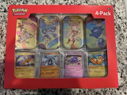 Pokemon TCG 151 Mini Tins 4 Pack + 4 Promos 🔥SEALED🔥 Sams Club Exclusive NEW - Image 1