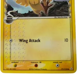 Pokemon Pidgey Basic Delta Species Holon Phantoms HP 77/110 Non-Holo Common LP - Image 3