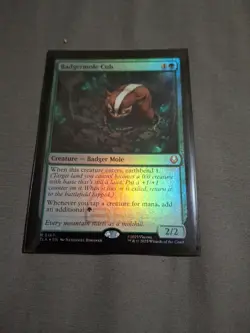 Mtg: Avatar Badgermole Cub Mythic 167 Foil Nm - Image 1