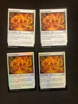 Ethereal Armor x4 2FOIL [Duskmourn] Magic MTG Cards LP - Image 1