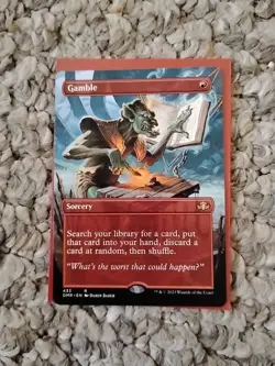 Gamble (Borderless) Dominaria Remastered Regular - Image 1