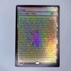 Plains (254) (Full-Text Lands) Secret Lair Drop Foil MTG NM - Image 1