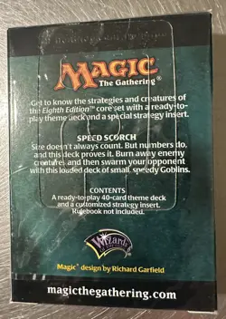 Magic The Gathering Eighth Edition Speed Scorch Theme Deck Factory Sealed - Image 2