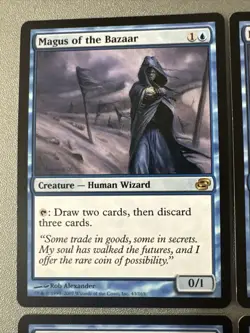 Magus Of The Bazaar X4 Planar Chaos Ex Condition See Pics Front/Back - Image 2