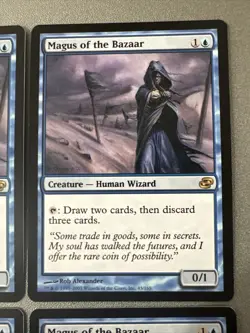 Magus Of The Bazaar X4 Planar Chaos Ex Condition See Pics Front/Back - Image 3