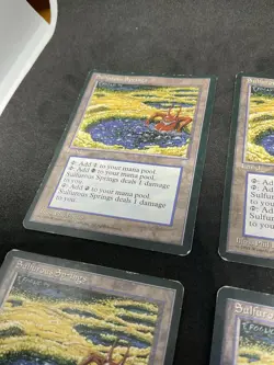 MTG Sulfurous Springs x4 Playset Ice Age HP x4 - Image 4