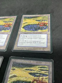 MTG Sulfurous Springs x4 Playset Ice Age HP x4 - Image 5
