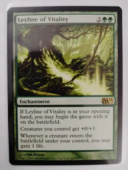 Leyline of Vitality NM, English Magic 2011 MTG Magic - Image 1