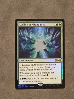 mtg Leyline of Abundance Foil NM - Image 1