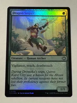 MTG Dragon Sniper - Tarkir: Dragonstorm Foil LP - Image 1
