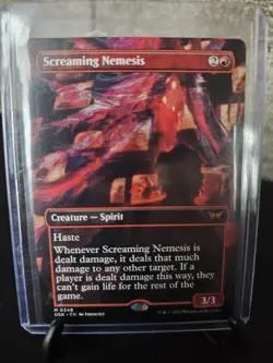 MTG English Screaming Nemesis (Borderless) NM Normal Duskmourn: House of Horror - Image 1