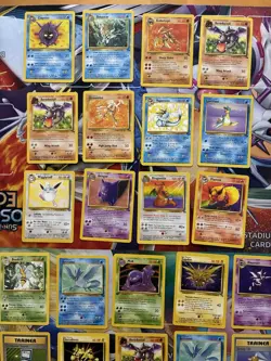Vintage Pokemon Card Lot WOTC First Edition Etc Gengar Dragonite Flareon - Image 4