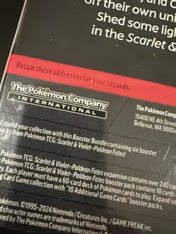 Pokemon Scarlet & Violet Paldean Fates Booster Bundle (6 Packs) - New, Sealed - Image 3