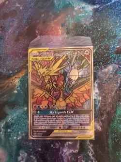 Pokemon TCG Moltres Zapdos Articuno GX SM210 Stained Glass Promos Holo SEALED - Image 1