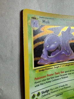 Pokemon TCG Muk 13/62 Fossil Holographic Rare Card - Image 2