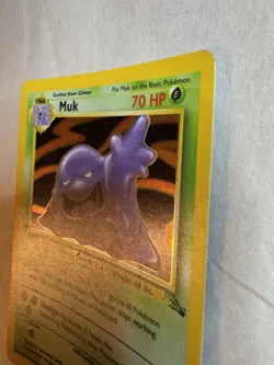 Pokemon TCG Muk 13/62 Fossil Holographic Rare Card - Image 5