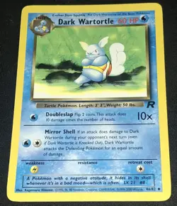 Dark Wartortle Team Rocket 46/82 1999-2000 Wizards WOTC Pokemon TCG - Image 1