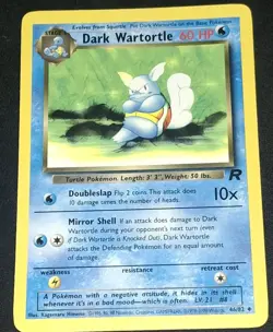 Dark Wartortle Team Rocket 46/82 1999-2000 Wizards WOTC Pokemon TCG - Image 2