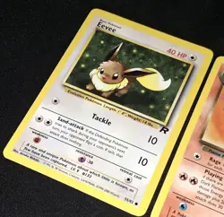 Lot Vintage Pokemon TCG Eevee 55/82 51/64 + Dark Flareon 35/82 1999-2000 Wizards - Image 3