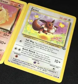 Lot Vintage Pokemon TCG Eevee 55/82 51/64 + Dark Flareon 35/82 1999-2000 Wizards - Image 5