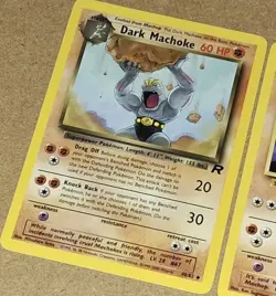 Team Rocket Dark Machoke 40/82 Machop 59/82 1999-2000 @Wizards WOTC Pokemon TCG - Image 3